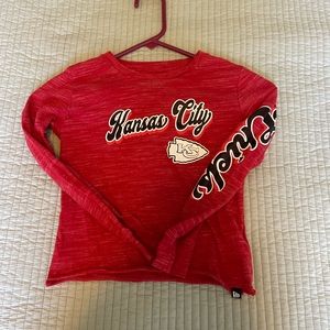 Girls Chiefs long sleeve tee